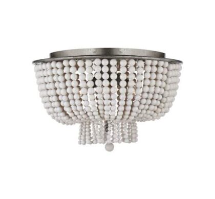 Jacqueline plafond Burnished Silver Leaf/vit