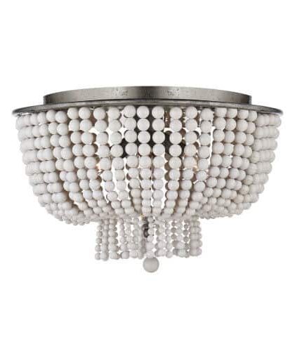 Jacqueline plafond Burnished Silver Leaf/vit