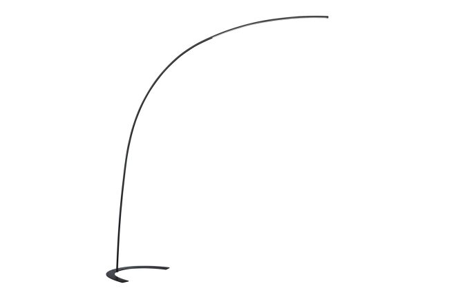 Trio lighting shanghai led golvlampa svart - svart