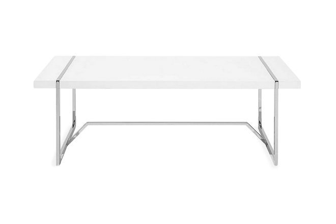 Soffbord tulsa 60 cm - vit