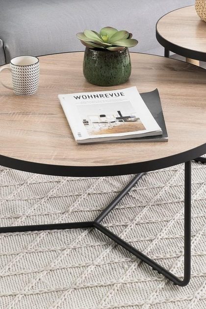 Satsbord 2 st melody 50|80 cm - svart