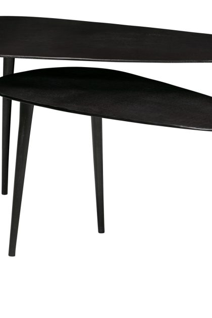Satsbord majada 89/76 cm trekantig - svart