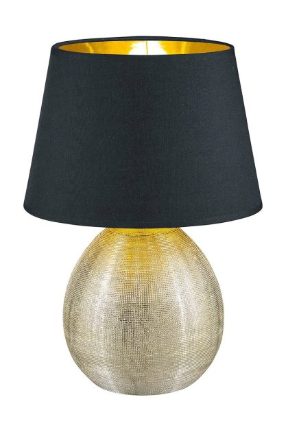 Trio lighting luxor bordslampa 35cm e27 guld -