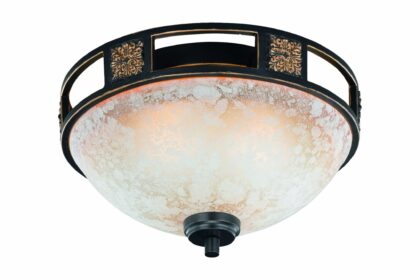 Trio lighting quinta plafond 2l e27 rustik -