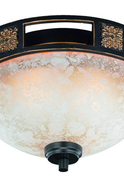 Trio lighting quinta plafond 2l e27 rustik -
