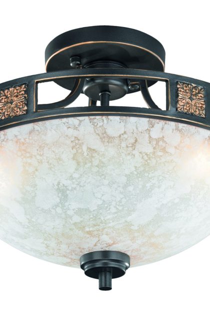 Trio lighting quinta plafond 3l e27 rustik -
