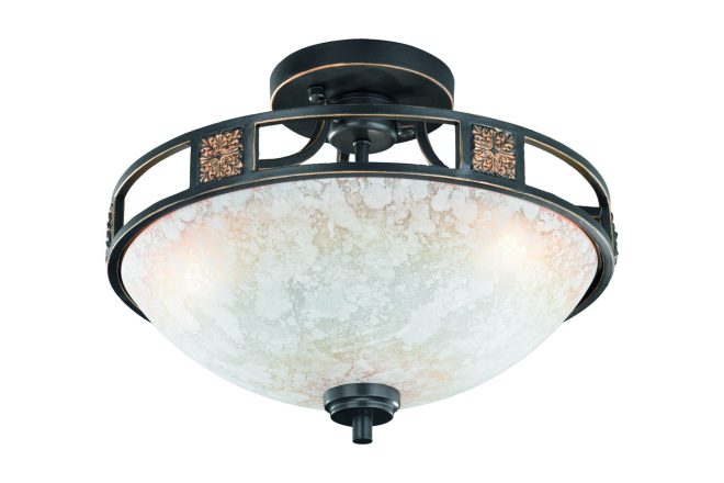 Trio lighting quinta plafond 3l e27 rustik -