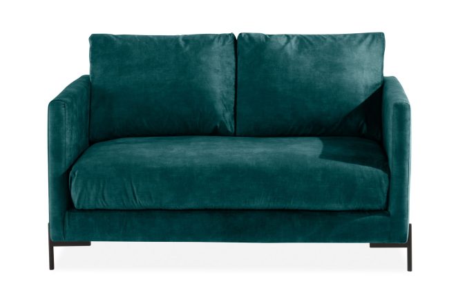 2-sits sammetssoffa manieri - turkos