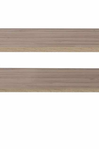 Bord luxted 107 cm - vit|brun