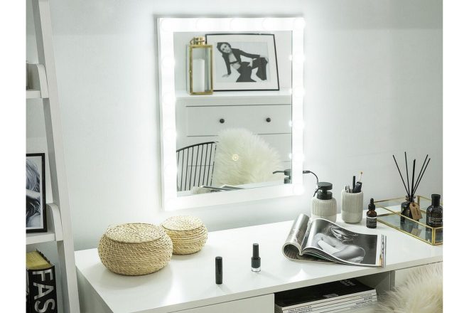 Spegel perala led 50x60 cm - transparent