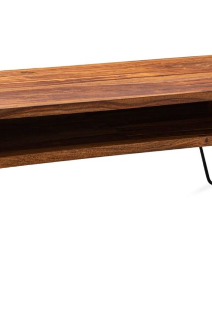 Soffbord trubiano 100 cm - massivt trä/svart