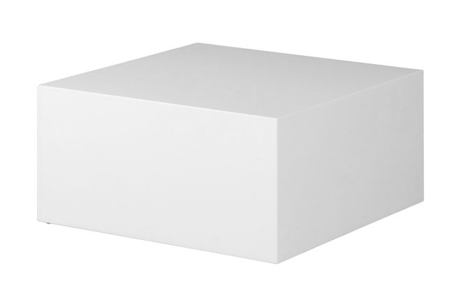 Soffbord stange 60 cm - vit högglans