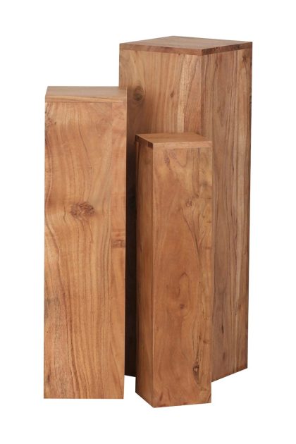 Satsbord darwell 25 cm 3 bord - akacia