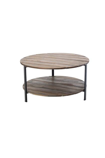 Jakarta soffbord 80 c - brun/svart