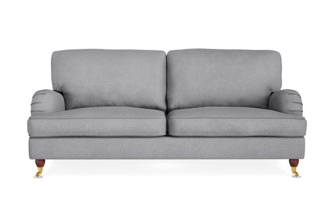 Soffa howard oxford 3-sits - ljusgrå