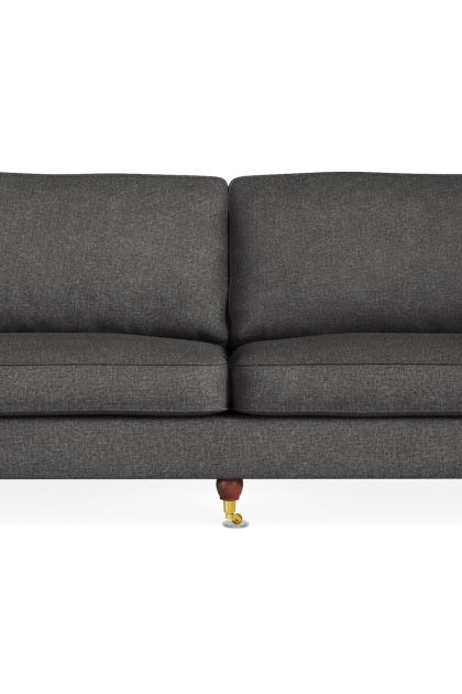 Soffa howard oxford 4-sits - mörkgrå