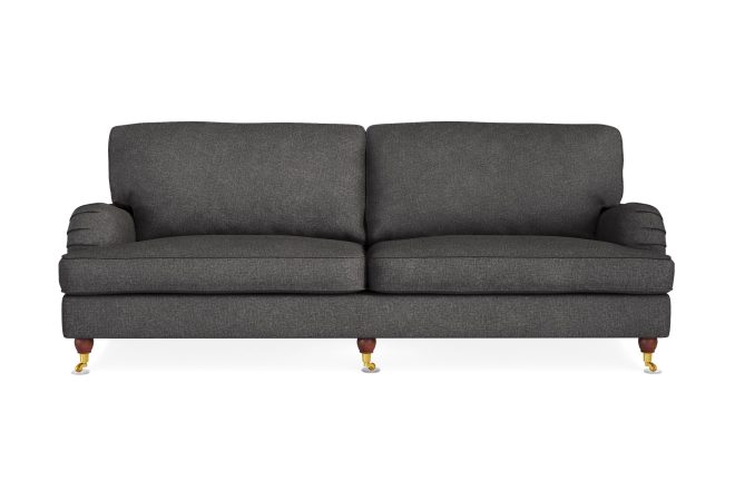 Soffa howard oxford 4-sits - mörkgrå