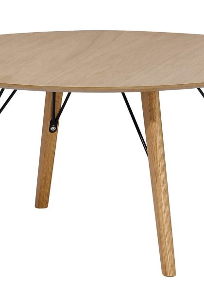 Soffbord malmesbury 80 cm runt - ekfanér/ek