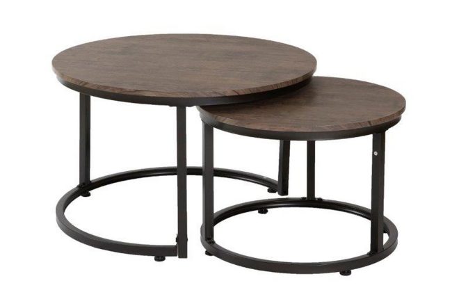 Satsbord sakeithia 76 cm - brun