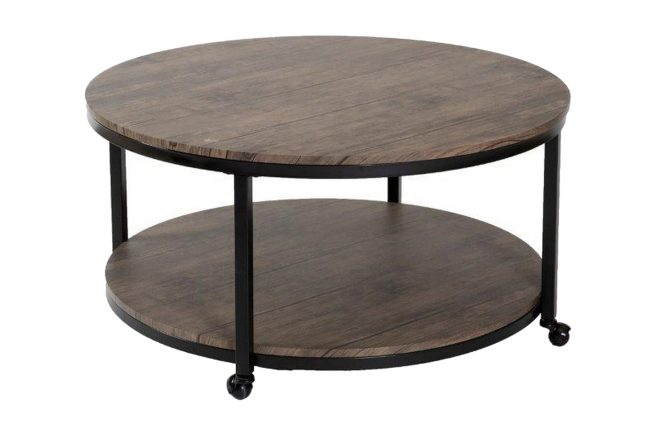 Soffbord hards 91 cm - brun