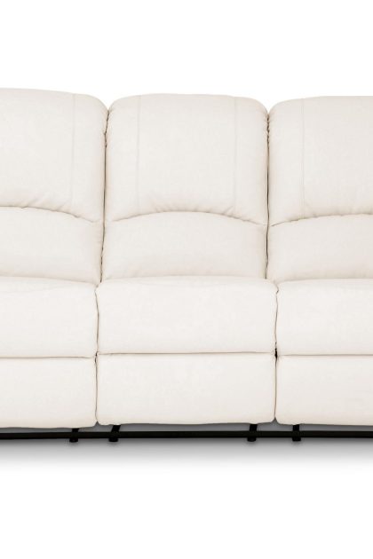 Reclinersoffa Navarro 3-sits Konstläder - Beige
