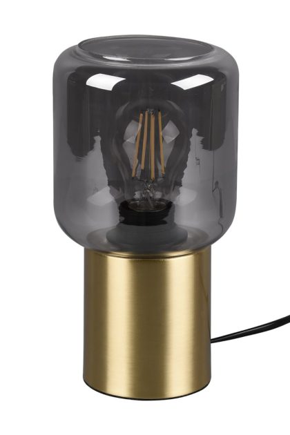 Trio lighting nico bordslampa e27 mattmässing - trio