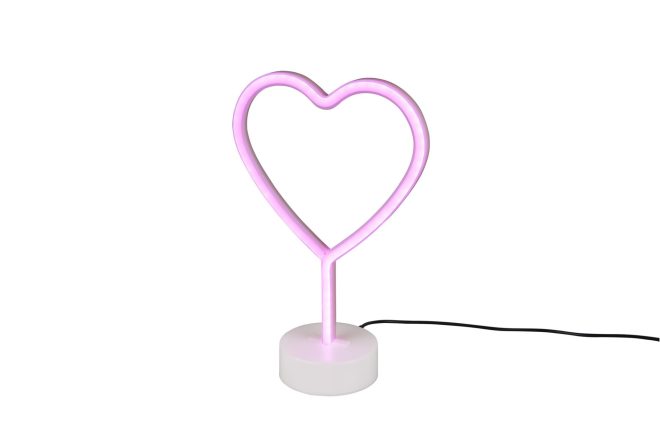 Trio lighting heart led bordslampa vit - trio