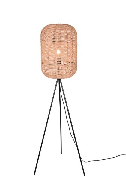 Trio lighting runa golvlampa e27 mattsvart/rotting - trio