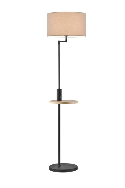 Trio lighting claas golvlampa e27 mattsvart - trio