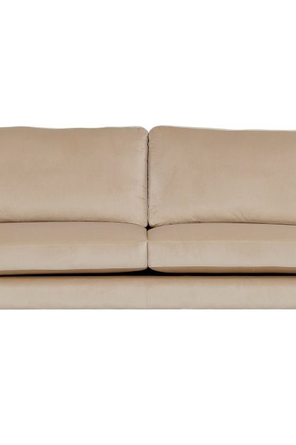 Bolero sammetssoffa 3-sits - beige