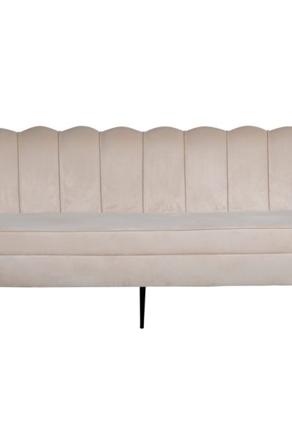 Calais 3-sits soffa sammet - beige
