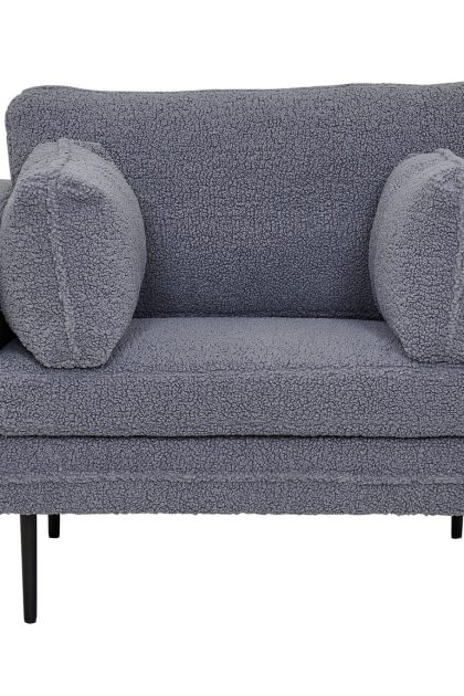 Boom fåtölj teddy - mörkgrå
