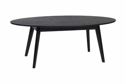 Soffbord cerovo 130 cm ovalt - ek/ask/svart