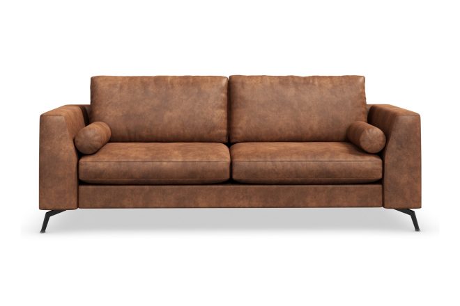 3-sits soffa friday lyx - brun/läder
