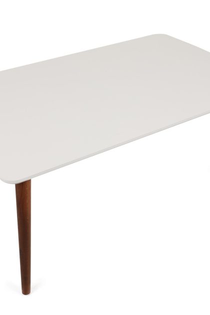 Soffbord loppetorp 100 cm - vit/brun