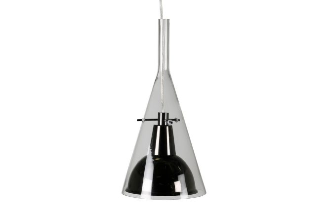 Sirius taklampa - glas/svart