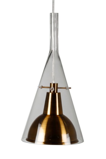 Sirius taklampa - glas/guld