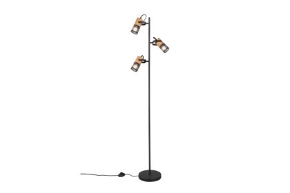 Trio lighting tosh golvlampa e27 mattsvart -