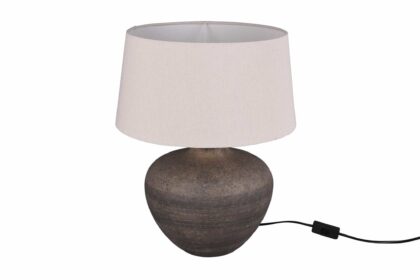 Trio lighting lou bordslampa 38cm e14 brun -
