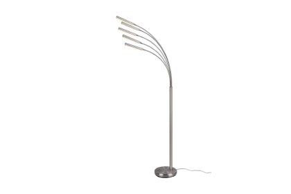 Trio lighting reed led golvlampa borstad stål -