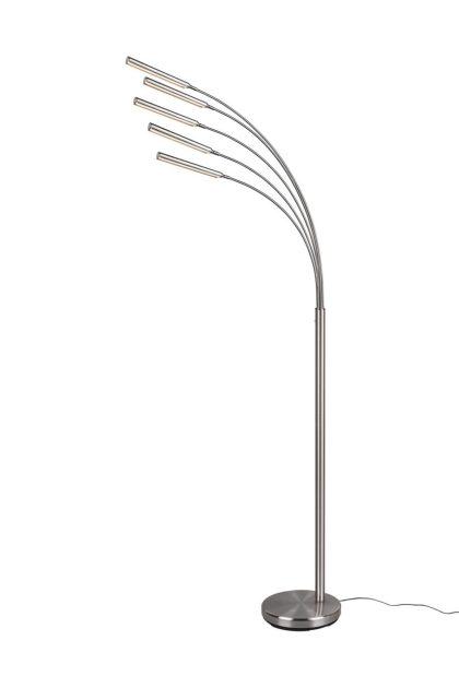 Trio lighting reed led golvlampa borstad stål -