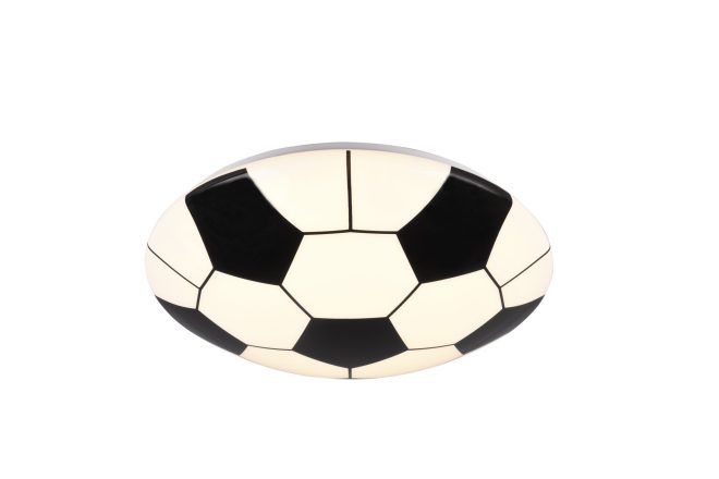 Trio lighting kloppi led plafond svart/ vit -