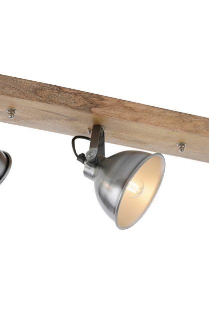Taklampa coapa 24x74 cm - grå/natur