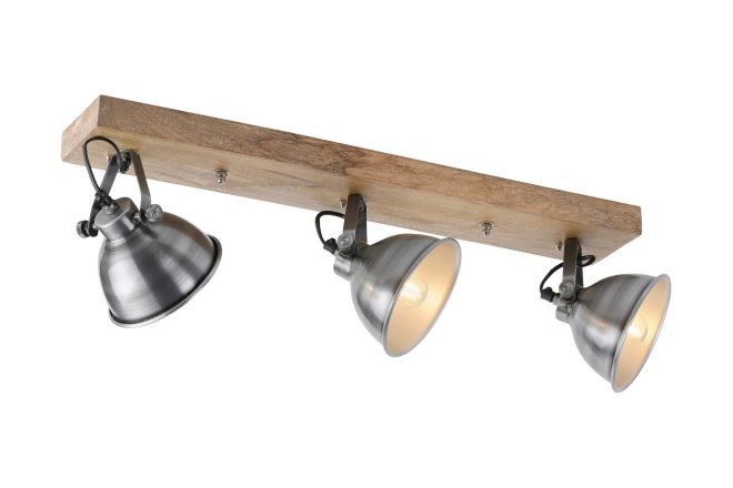 Taklampa coapa 24x74 cm - grå/natur