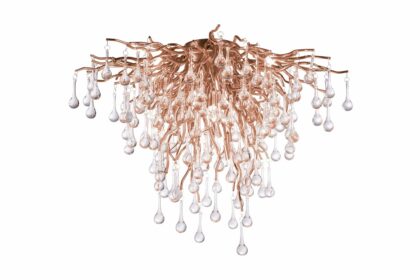 Pendellampa salitre 50x50 cm - mässing