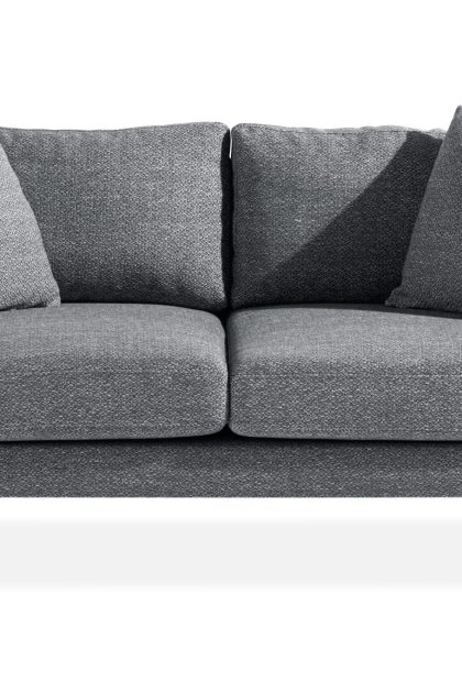 2-sits soffa ljuvlig med prydnadskuddar - mörkgrå