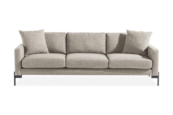 3-sits soffa ljuvlig med prydnadskuddar - beige
