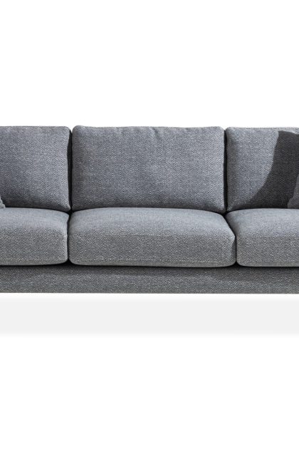 3-sits soffa ljuvlig med prydnadskuddar - grå