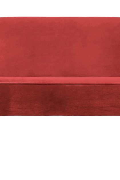 2-sits soffa asra - sammet/mörkrosa