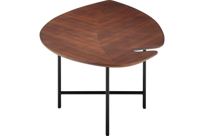 Soffbord tokelsmala 120 cm - mörkbrun/svart
